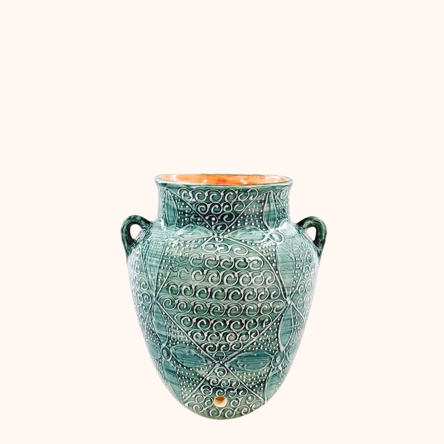 Kleurrijke keramieke hangpot "Azul" uit Spanje – handgemaakt in Andalusië