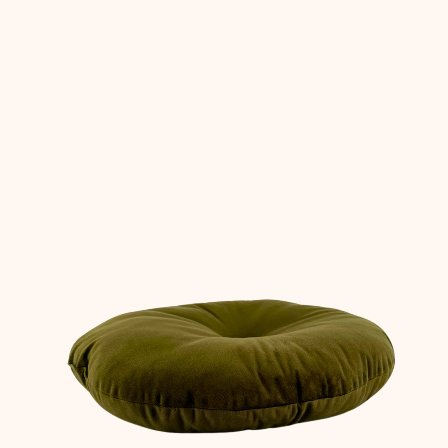 Rond sierkussen olijf 40 cm