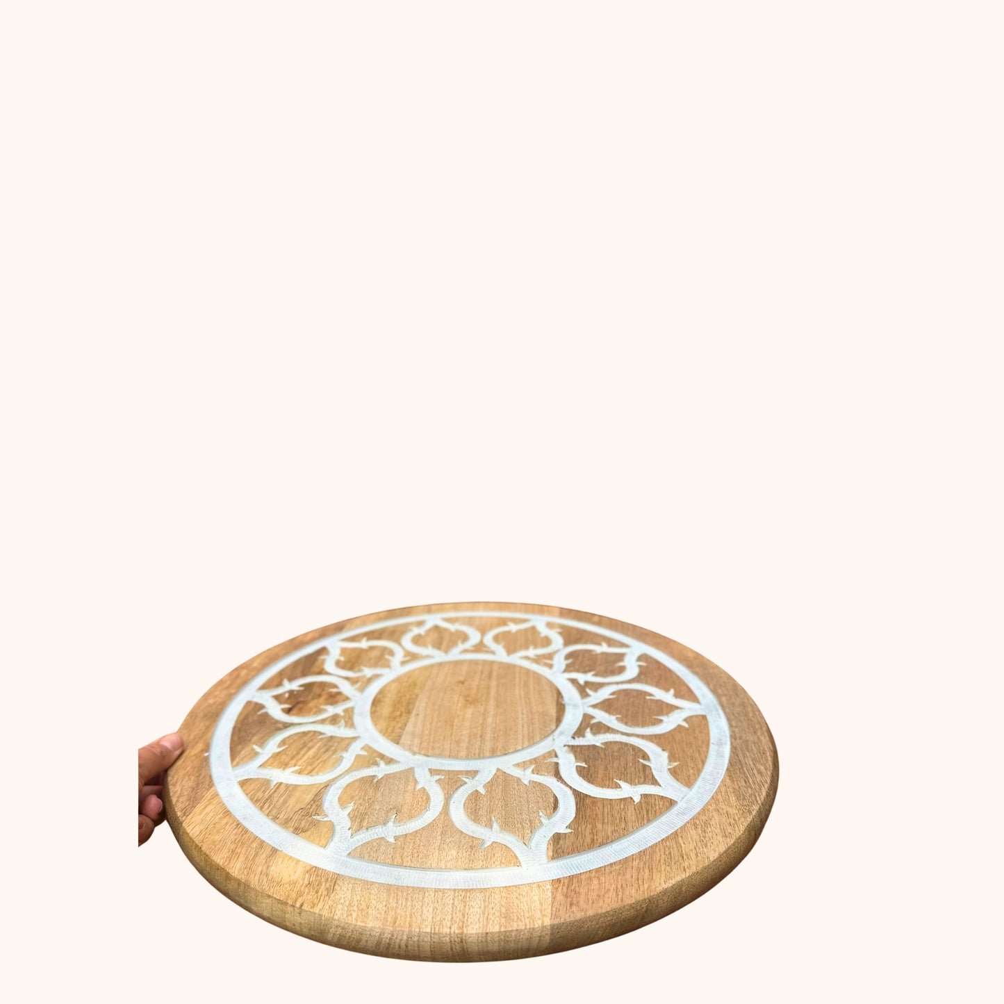 Draaischijfplateau van Mangohout – Ø 40 cm