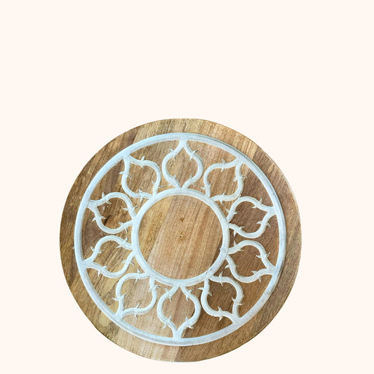 Draaischijfplateau van Mangohout – Ø 40 cm