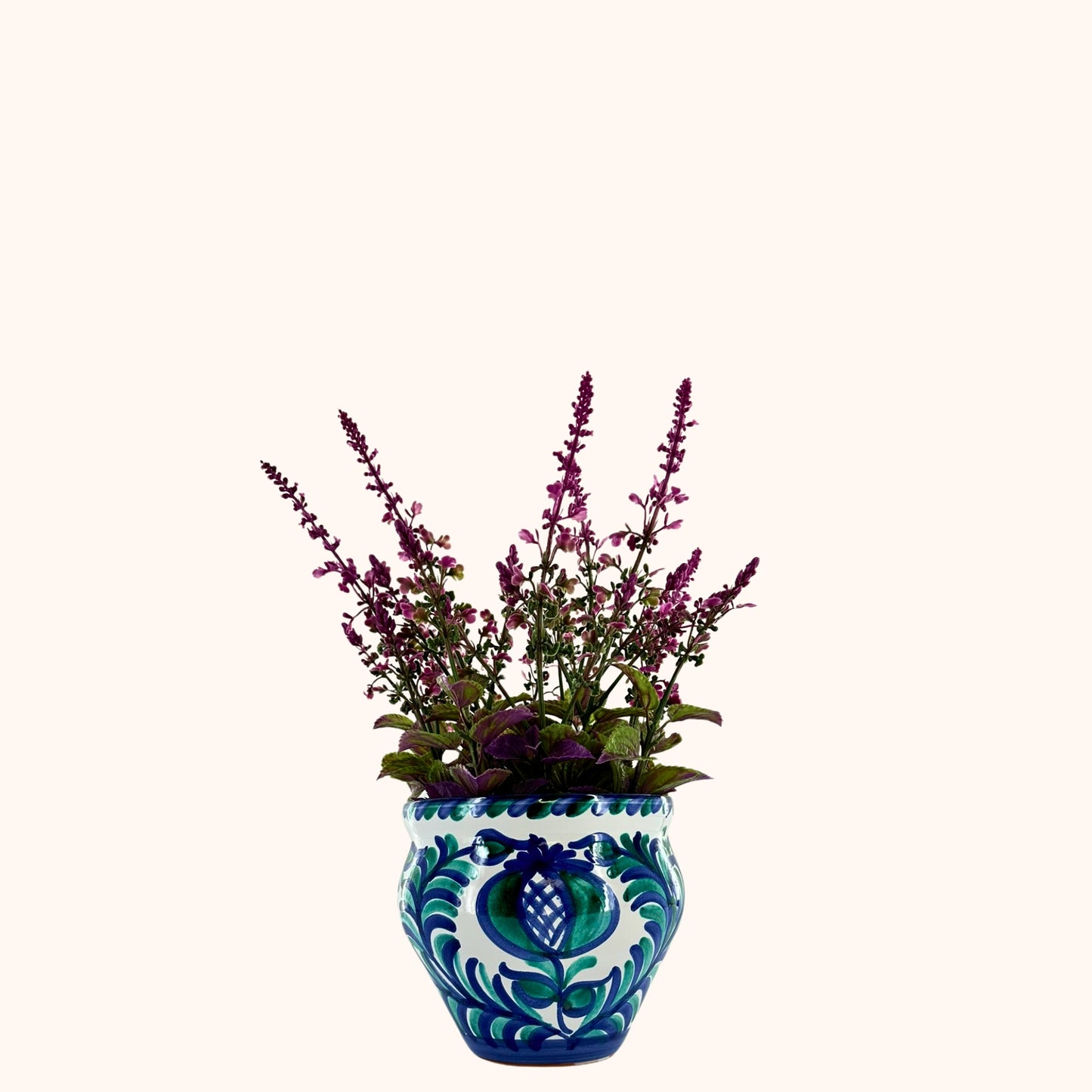 🌿 Jardín Andaluz – Bolvormige bloempot (H19 x Ø17,5 cm)