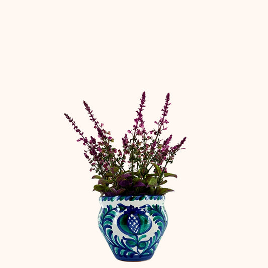🌿 Jardín Andaluz – Bolvormige bloempot (H19 x Ø17,5 cm)