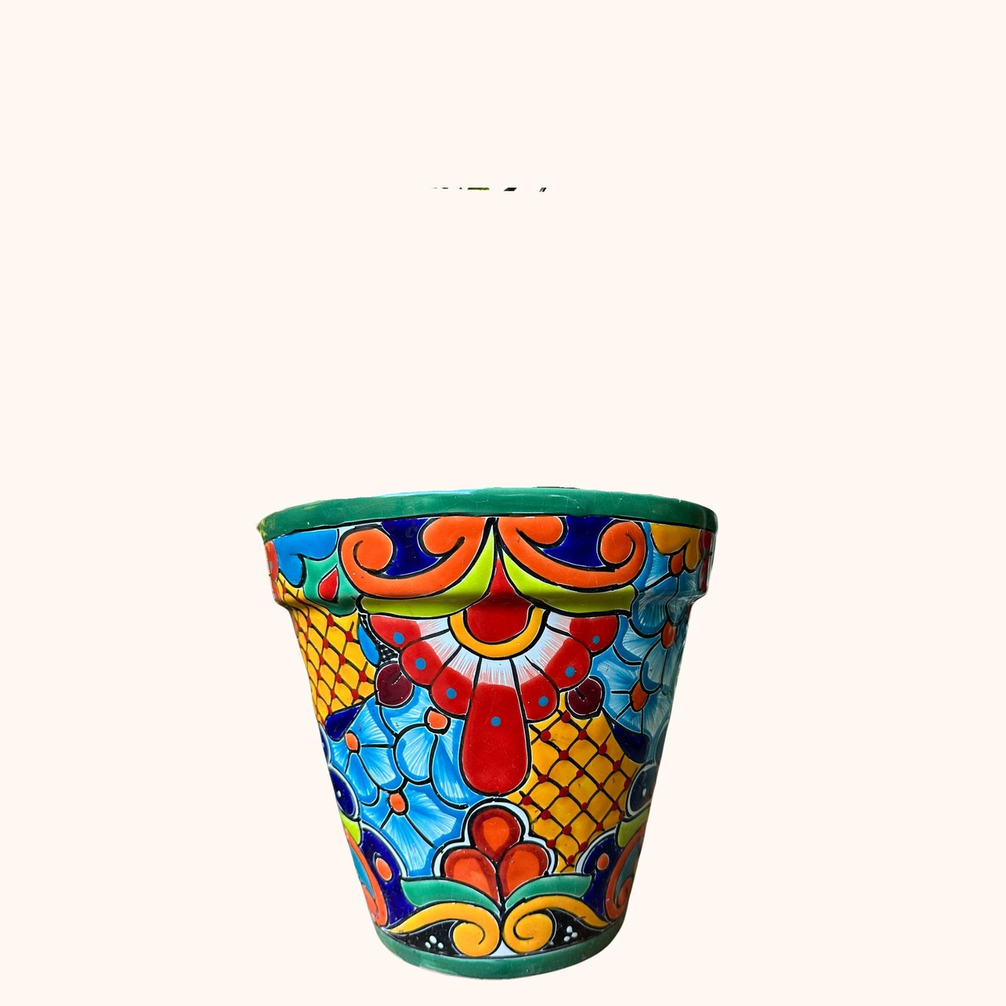 Handgemaakte Fairtrade Mexicaanse overpot 30 cm 🌿