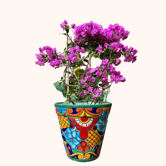Handgemaakte Fairtrade Mexicaanse overpot 30 cm 🌿