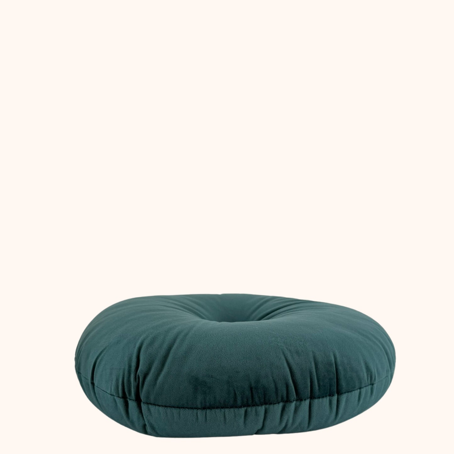 Rond sierkussen aquablauw 40 cm