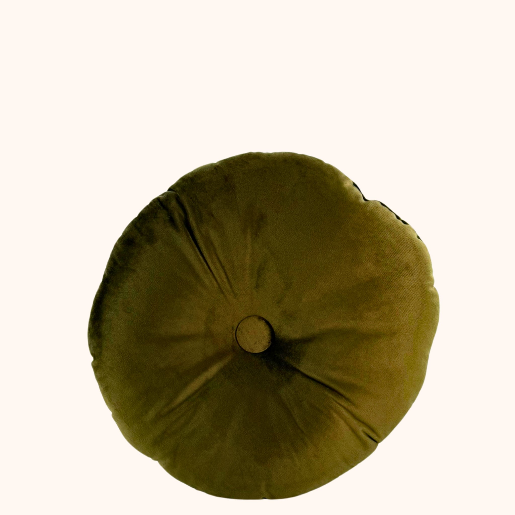 Rond sierkussen olijf 40 cm