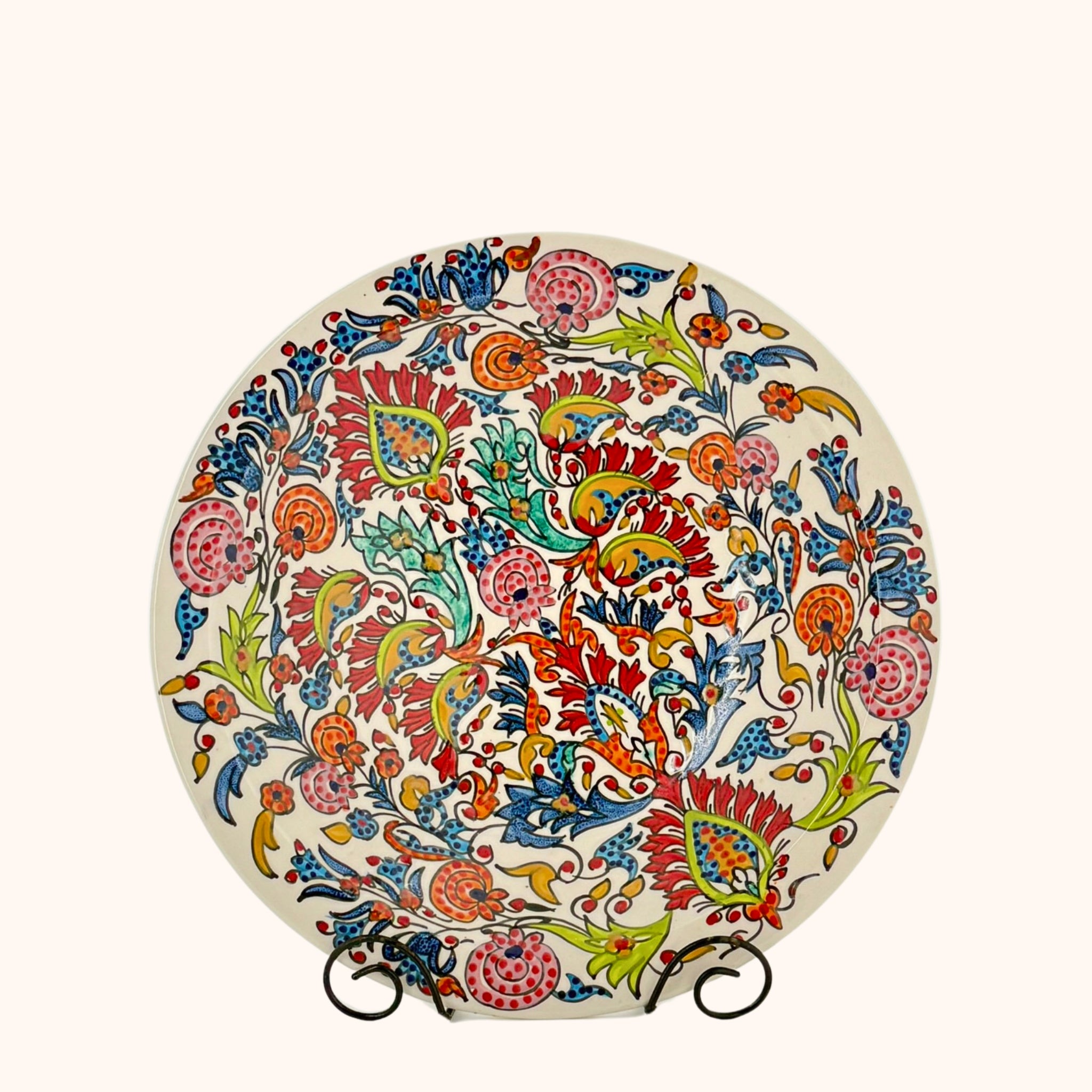 Handgemaakte Tunesische sierschaal – kleurrijke blikvanger voor jouw interieur!, handgemaakt keramiek uit Spanje in kleurrijk - Belleza del Sur